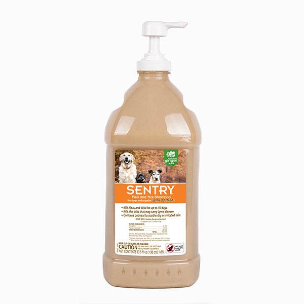 Sentry Flea & Tick Oatmeal Hawaiian Ginger Shampoo for Dogs