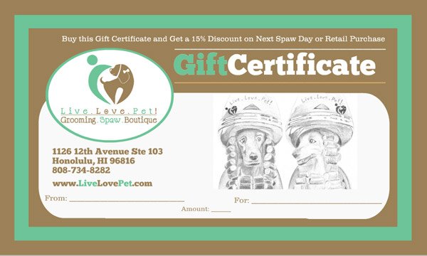 gift certificate