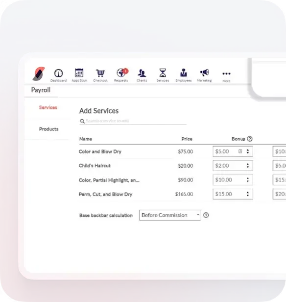 Salon payroll software