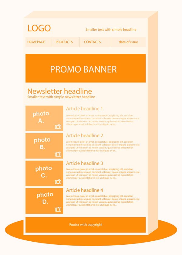 design a newsletter