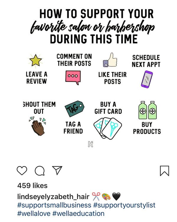 hair hashtag example