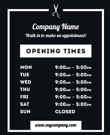 salon signs