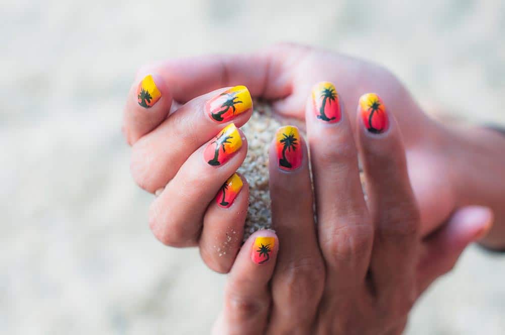 Black Tip French Manicure With Claw Points Trendy Nail Design In Acrylic  Applied Nail Art Stock Photo - Download Image Now - iStock