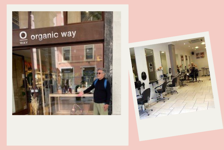 Behind the chair - Gino Benson of Eden Organics