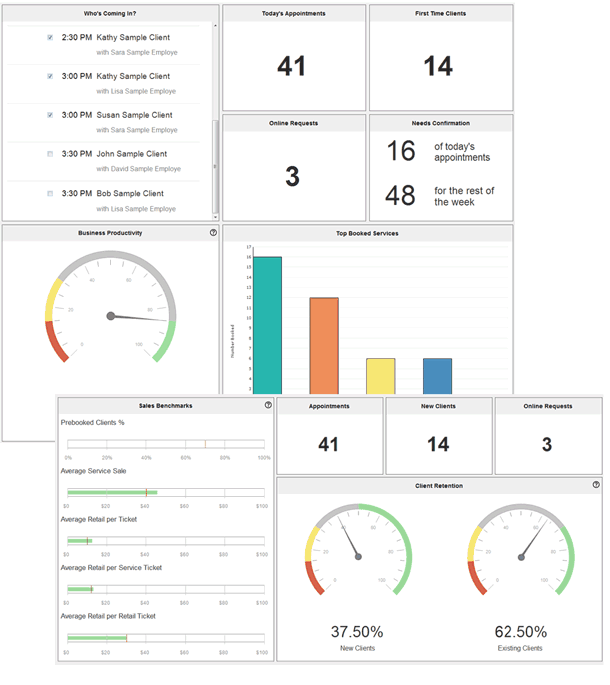 Daysmart Spa Dashboard