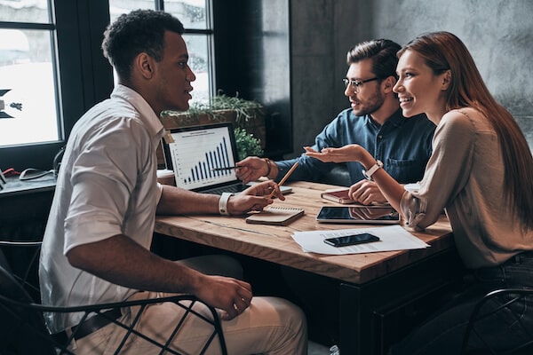 group of people consulting